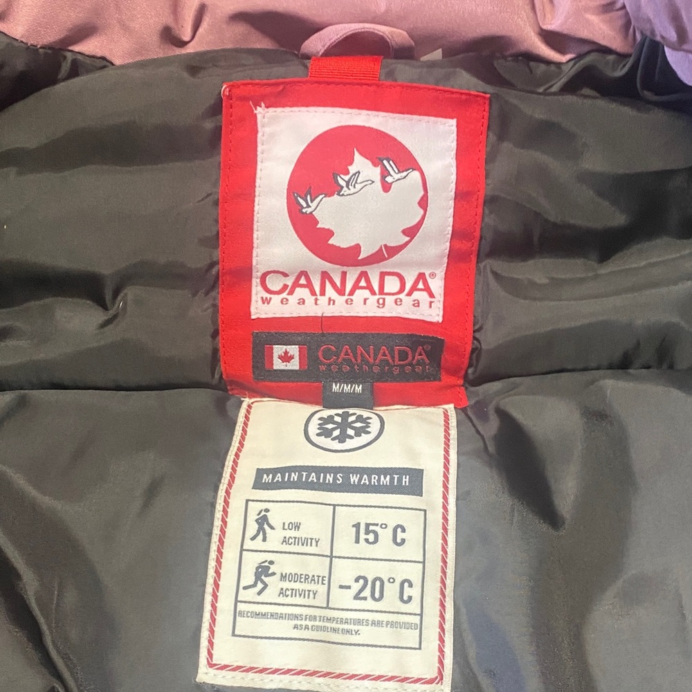 Women's Mauve Fur-Trimmed Puffer Coat - Picture 8 of 16